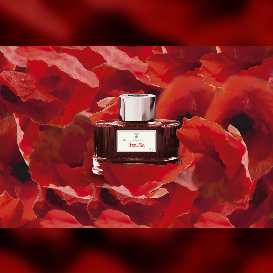 Graf von Faber-Castell 75ml Ink Bottle - India Red