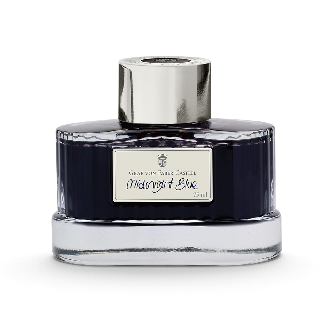 Graf von Faber-Castell 75ml Ink Bottle - Midnight Blue
