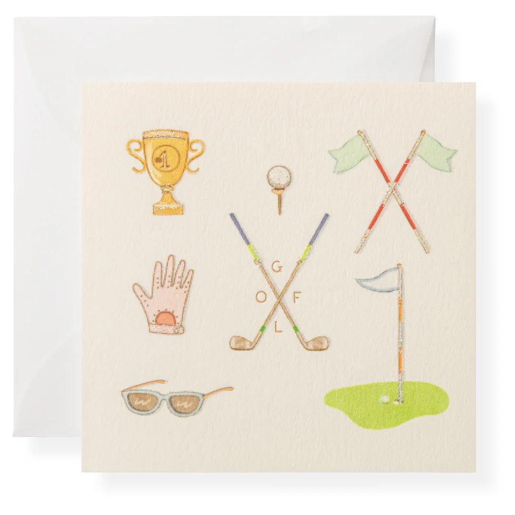 Karen Adams - Golf Gift Enclosure Box  (3" x 3")