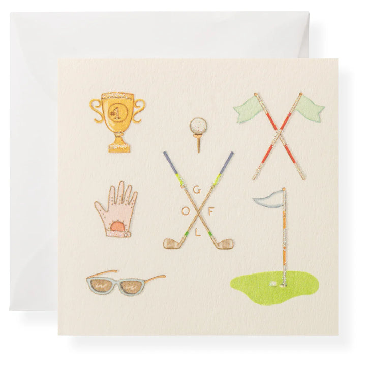 Karen Adams - Golf Gift Enclosure Box  (3" x 3")