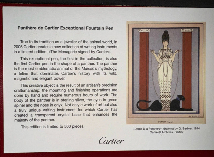 Cartier Panther Exceptional Limited Edition Sterling Silver FP