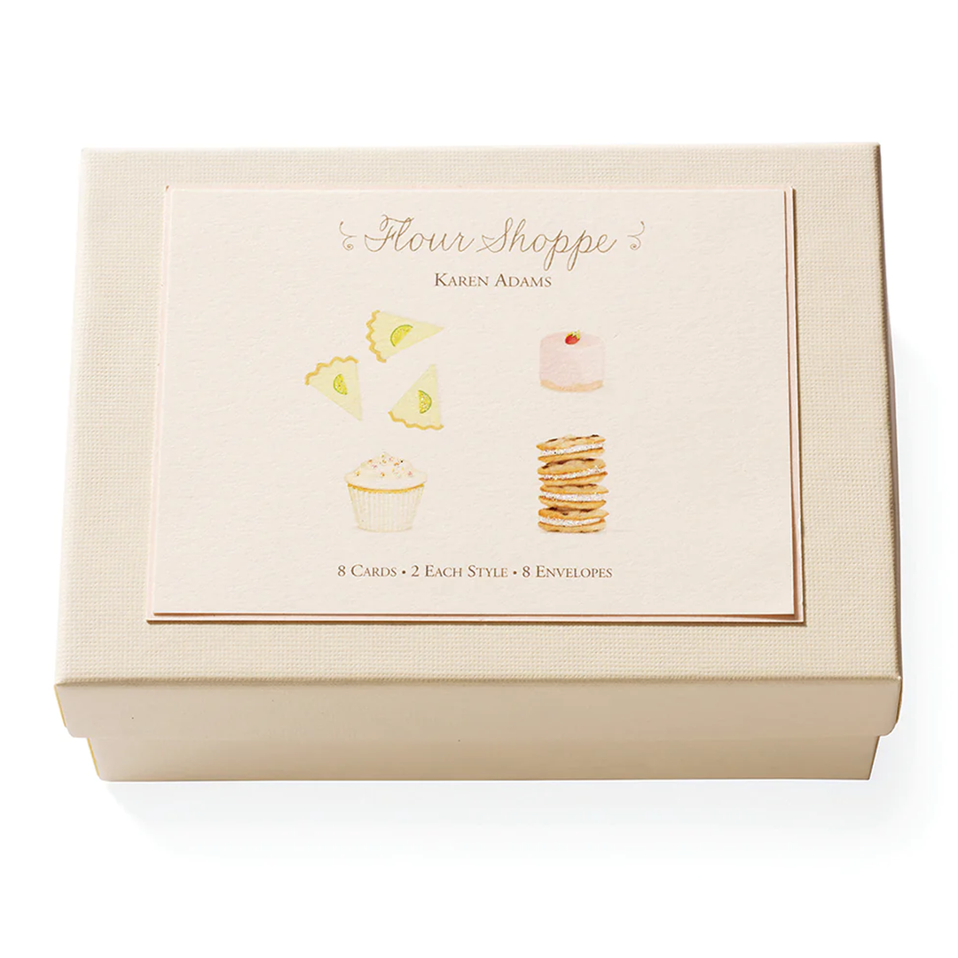 Karen Adams - Flour Shoppe Notecard Box (x8)