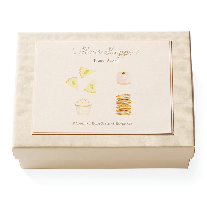 Karen Adams - Flour Shoppe Notecard Box (x8)