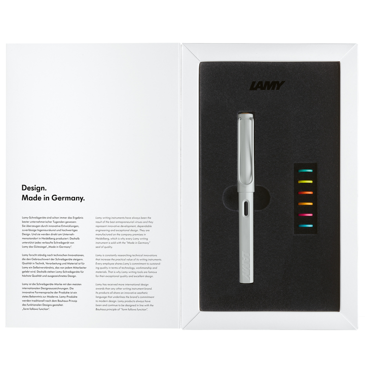 Lamy Safari Fountain Pen - All White Multi