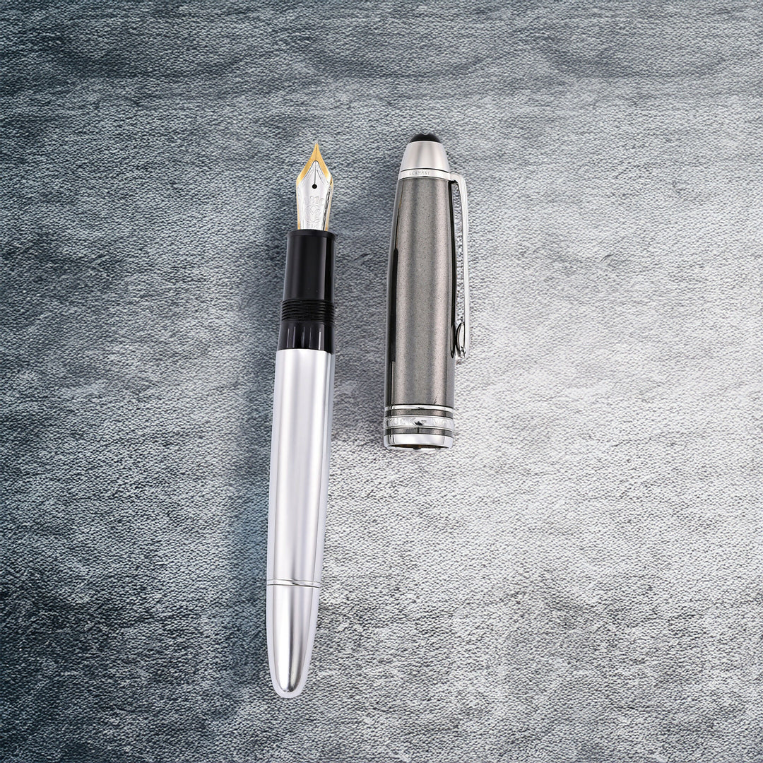 Montblanc Meisterstuck 146 Solitaire Hematite and Steel Fountain Pen