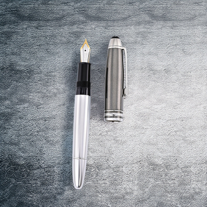 Montblanc Meisterstuck 146 Solitaire Hematite and Steel Fountain Pen