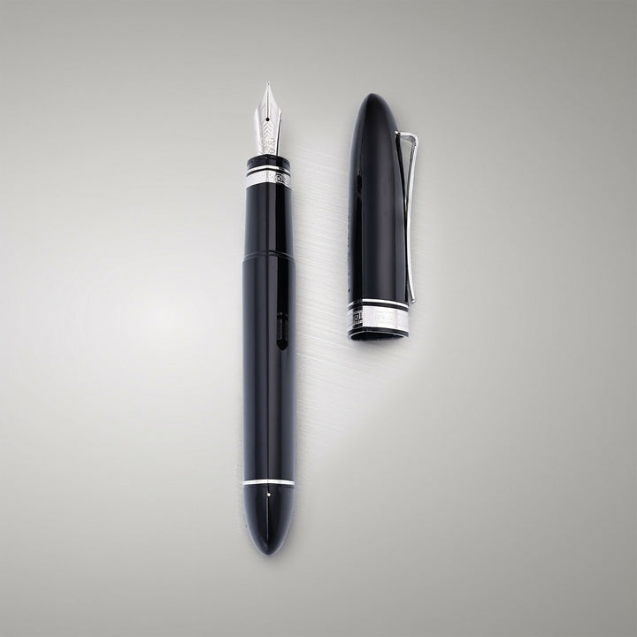 Omas 360 Black and Silver Fountain Pen