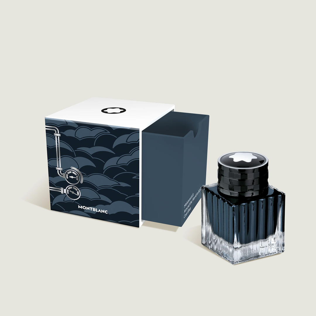 Montblanc Around The World In 80 Days Year 3 50ml Ink Bottle - Coal Blue