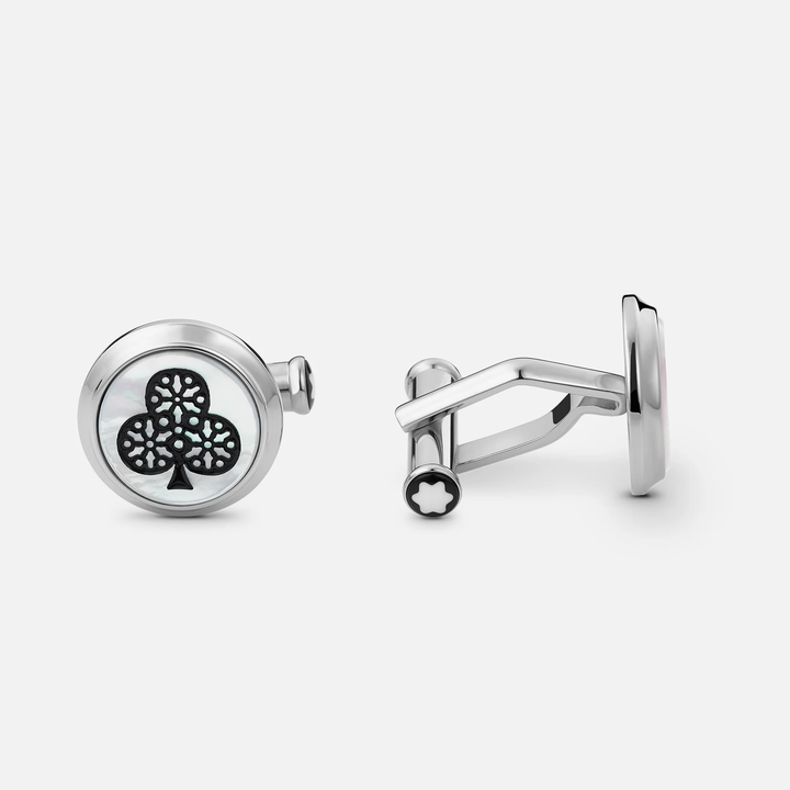 Montblanc Meisterstück Tribute to the Book Around the World in 80 Days Ace of Club & Ace of Diamond Cufflinks by Mont Blanc