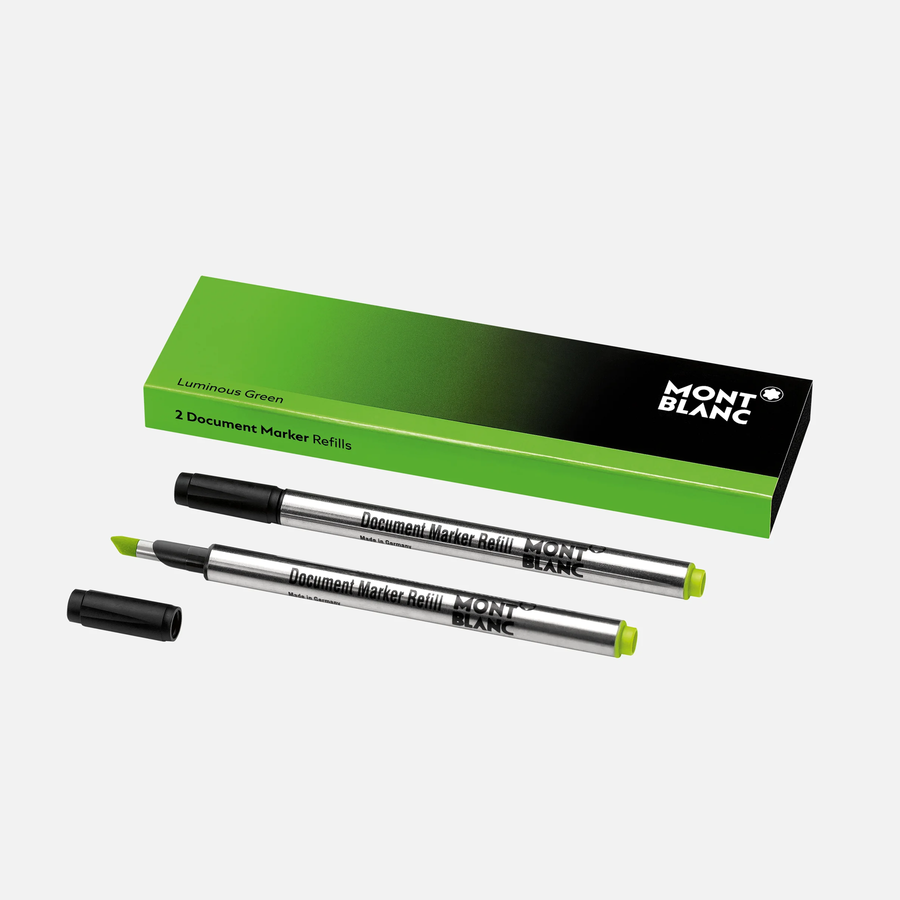 Montblanc Document Marker Refills 2pk in Luminous Green by Mont Blanc