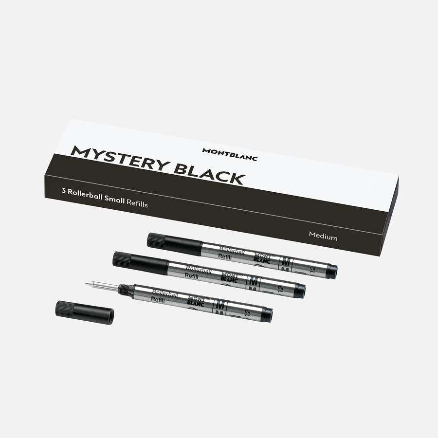 Montblanc 3pk Small Rollerball Refills in Mystery Black by Mont Blanc. Fits Meisterstück Hommage à W.A. Mozart pens.