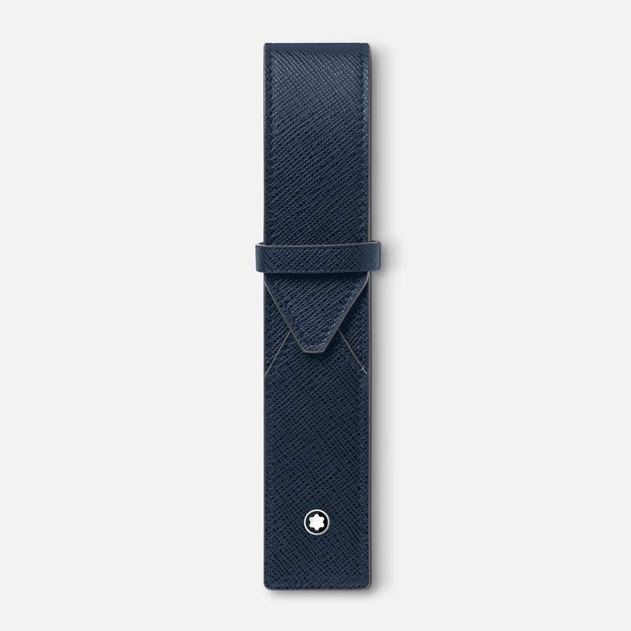 Montblanc Sartorial 1-Pen Pouch in Ink Blue by Mont Blanc