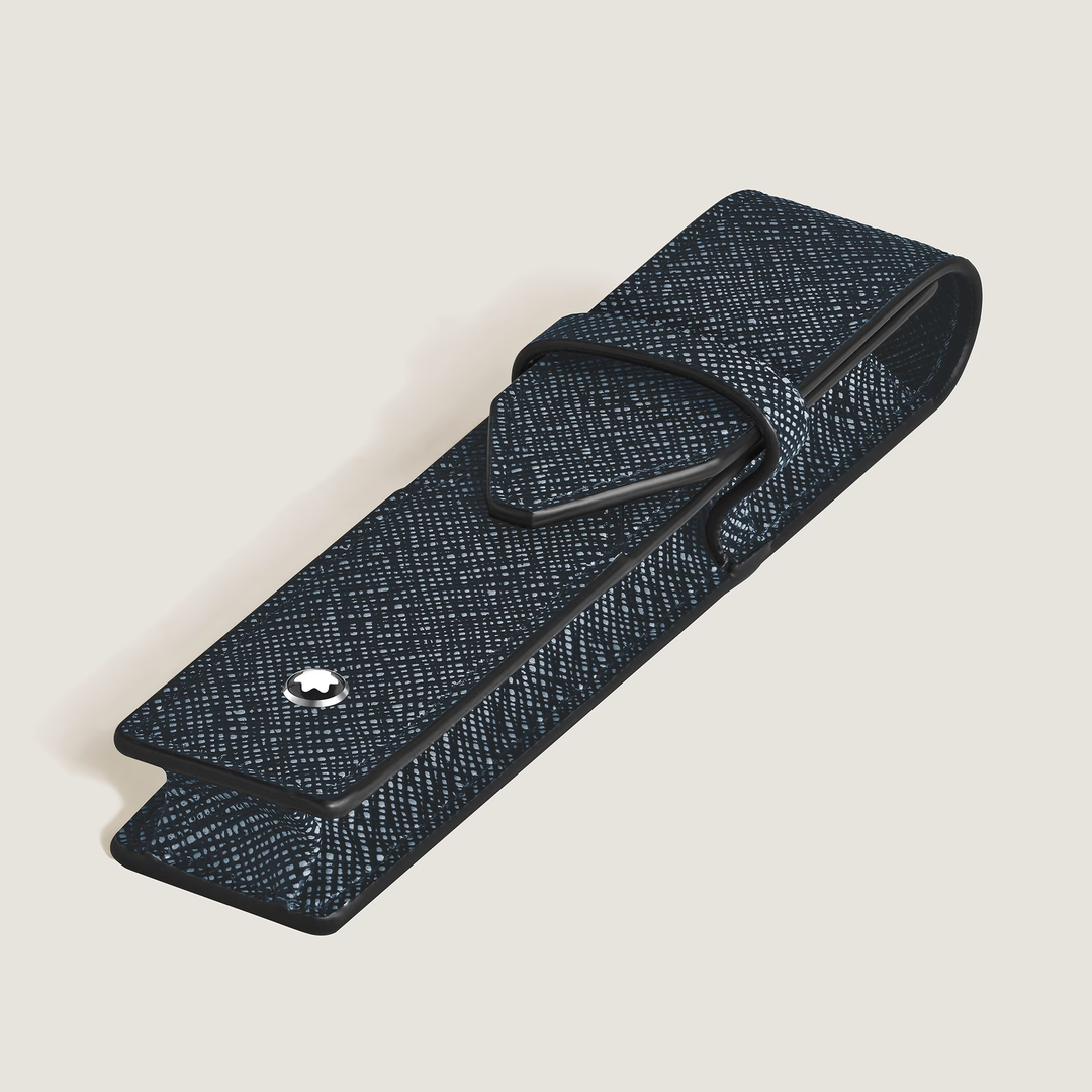 Montblanc Sartorial 1-Pen Pouch - Tweed Blue