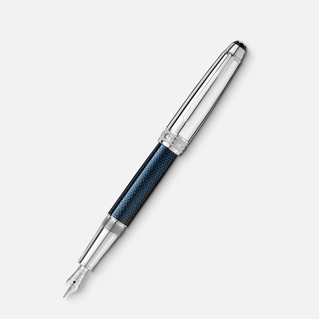 Montblanc Meisterstück Solitaire Doué Blue Hour Classique Fountain Pen by Mont Blanc