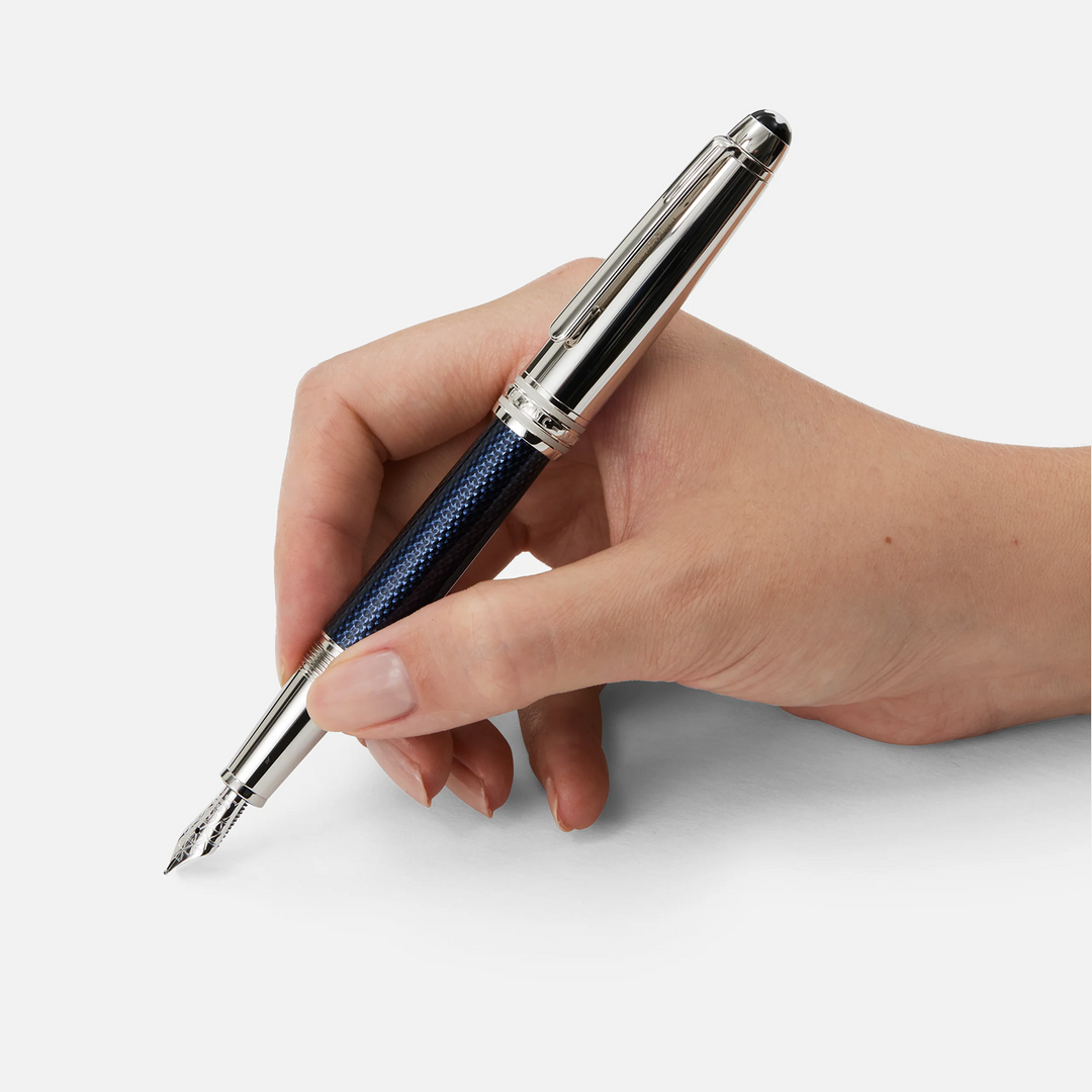 Montblanc Meisterstück Solitaire Doué Blue Hour Classique Fountain Pen by Mont Blanc