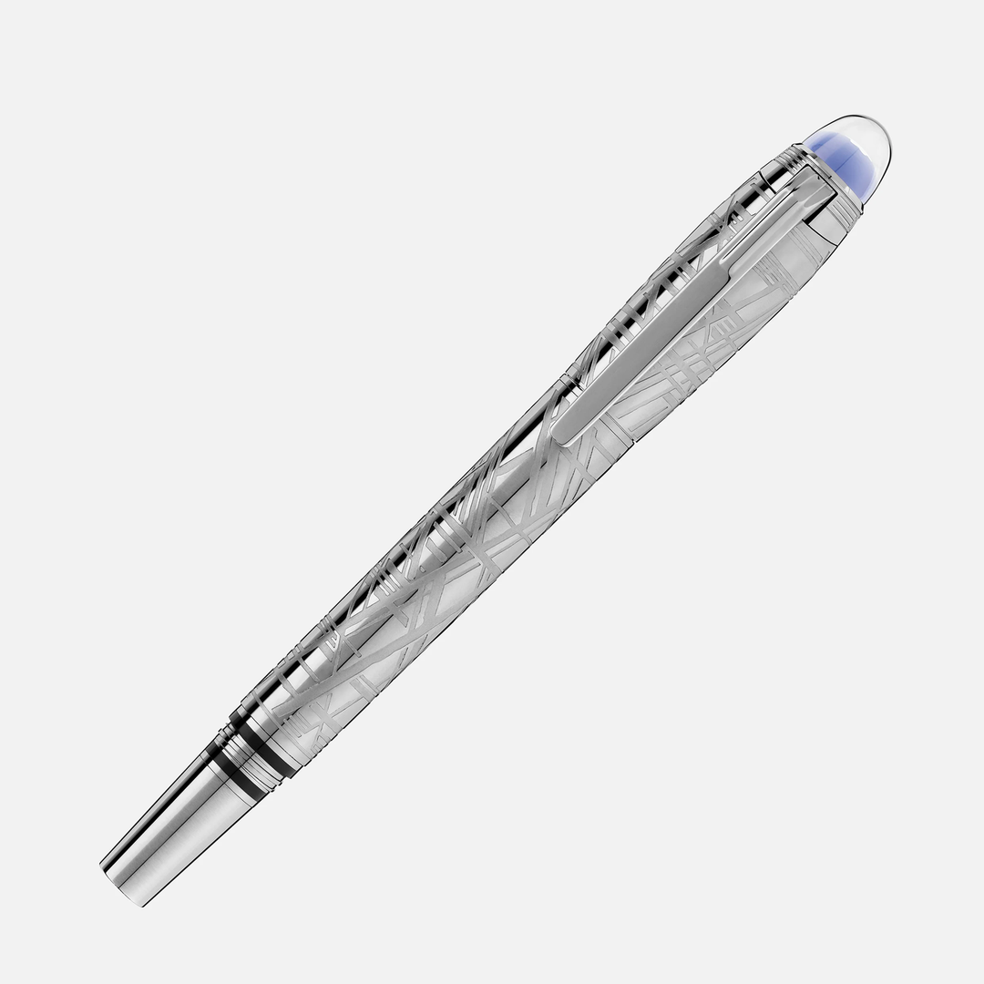 Montblanc Starwalker Space Blue Metal Fountain Pen by Mont Blanc