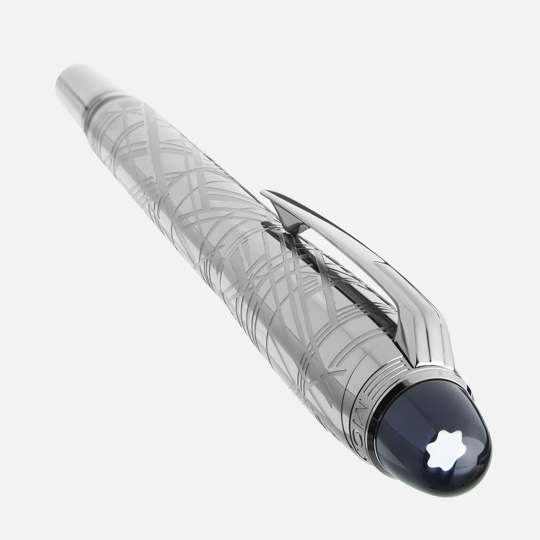 Montblanc Starwalker Space Blue Metal Fountain Pen by Mont Blanc