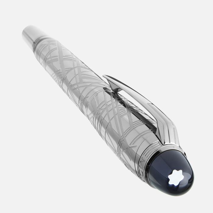 Montblanc Starwalker Space Blue Metal Fountain Pen by Mont Blanc