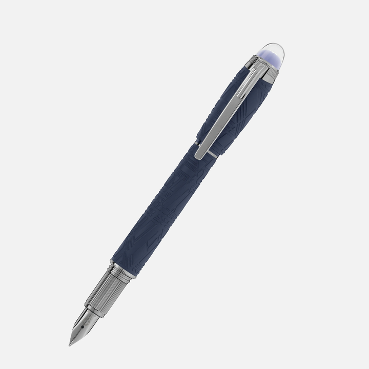 Montblanc Starwalker Space Blue Resin Fountain Pen by Mont Blanc