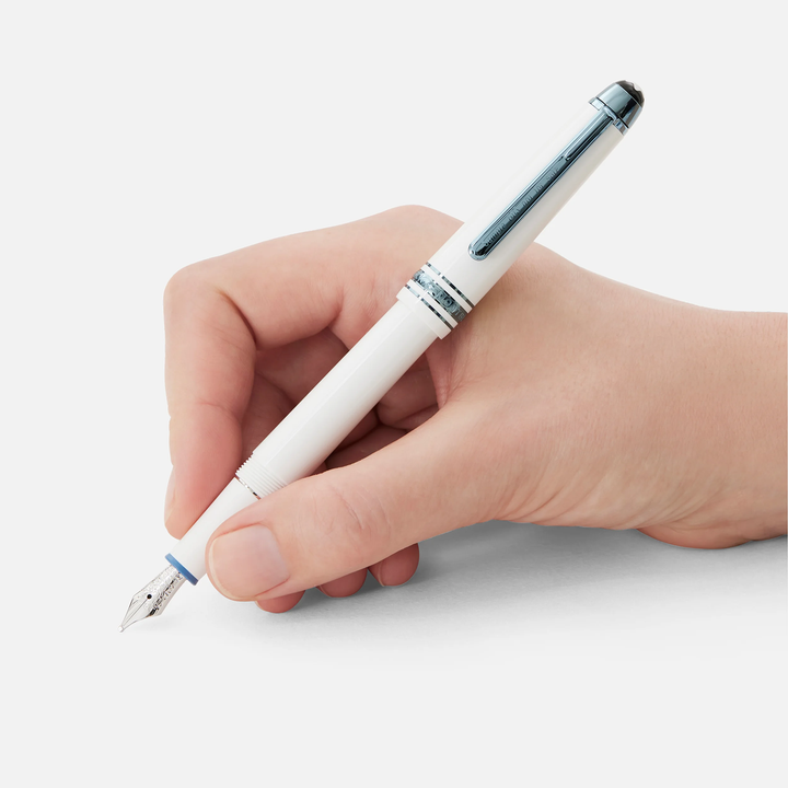 Montblanc Meisterstück Glacier White Classique Fountain Pen by Mont Blanc