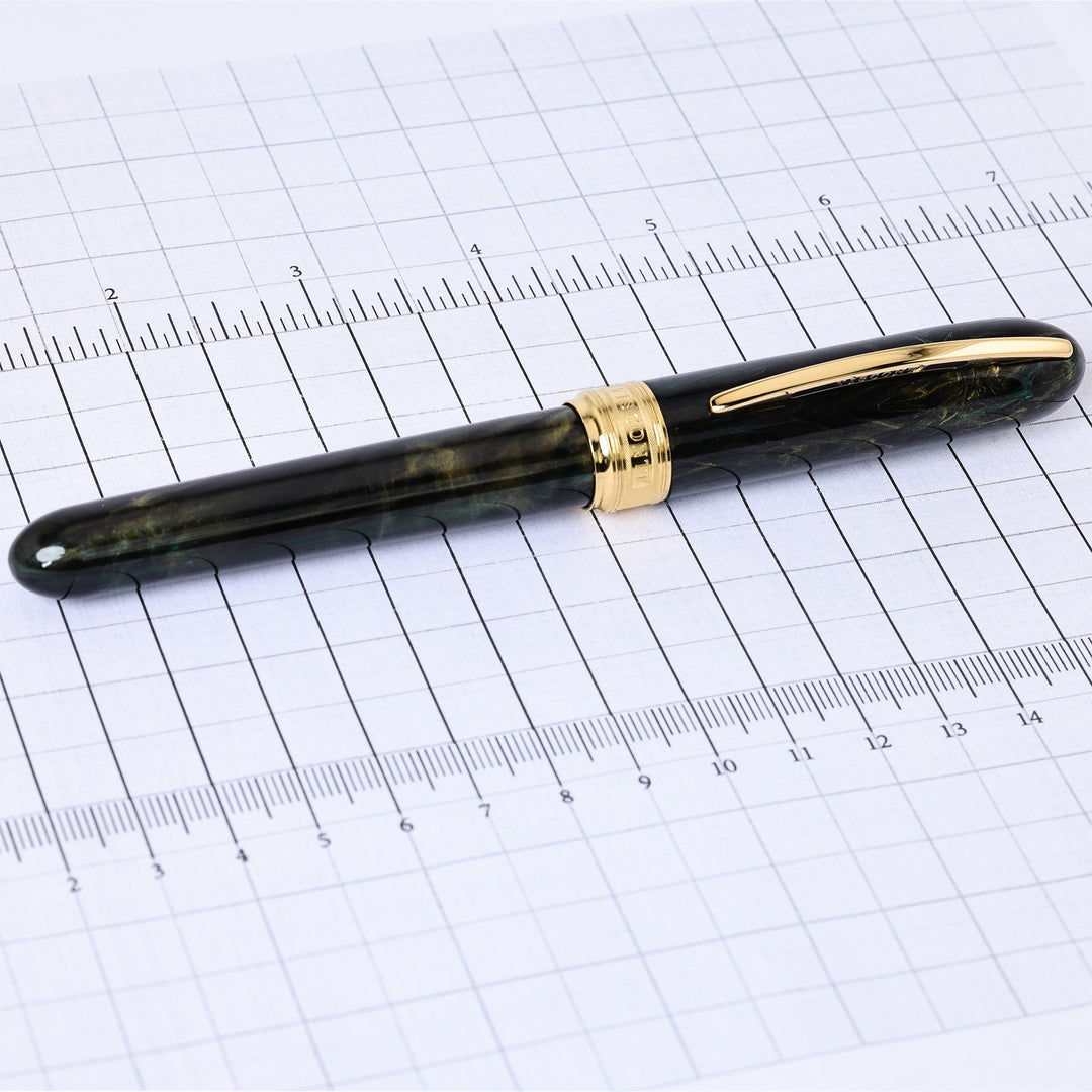 Visconti Van Gogh Maxi Green and Gold Fountai Pen