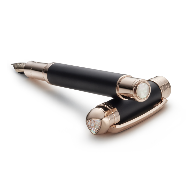 Maybach The Peak I Volcanic Black Rose Gold - Fountain Pen