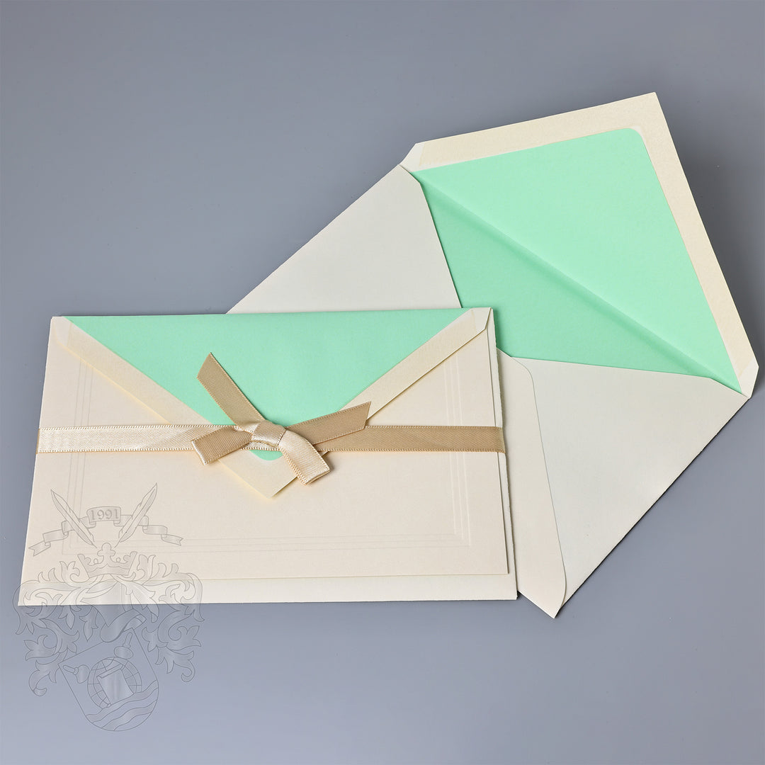 Mint Flat Notecards 4.25"  x 6.5" (25ct.) | Rossi 1931 Italian Stationery