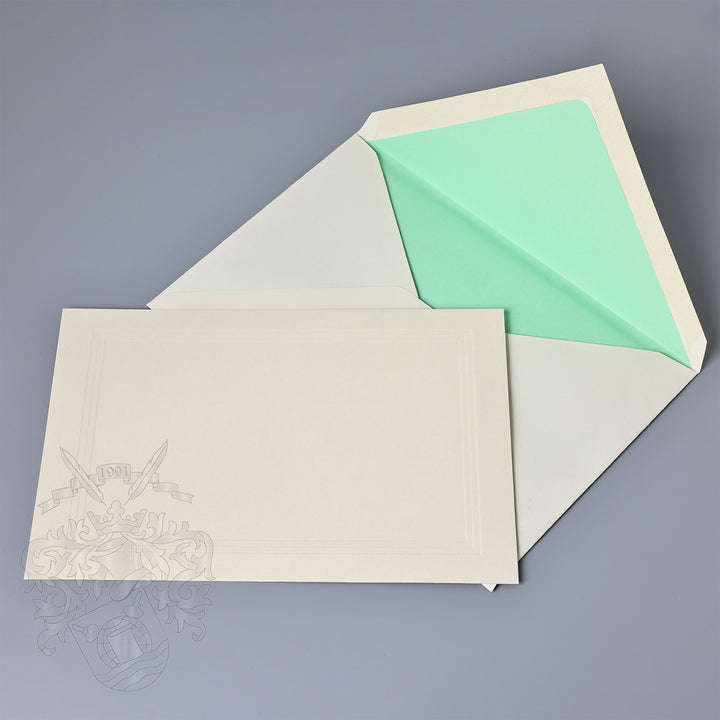 Mint Flat Notecards 4.25"  x 6.5" (25ct.) | Rossi 1931 Italian Stationery