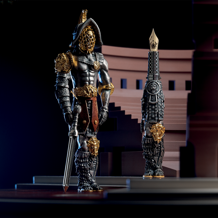 Montegrappa Gladiator Fountain Pen in Sterling Silver