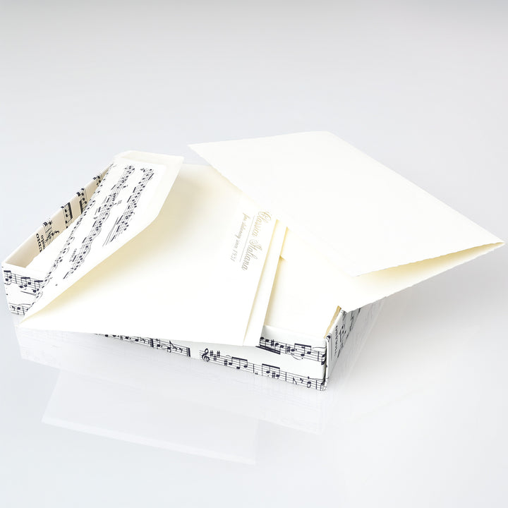 Music Notecards 4.25"  x 6.5" (10ct.) | Rossi 1931 Italian Stationery