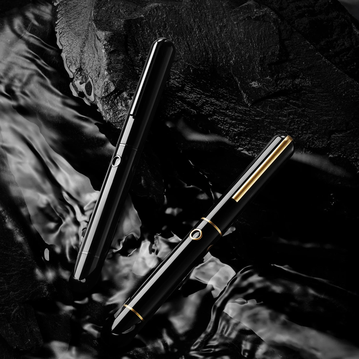 Nahvalur Nautilus Cephalopod Black Ebonite - Fountain Pen