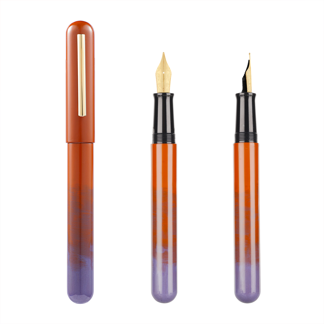 Nahvalur Ikkaku Gradient Urushi Fountain Pen