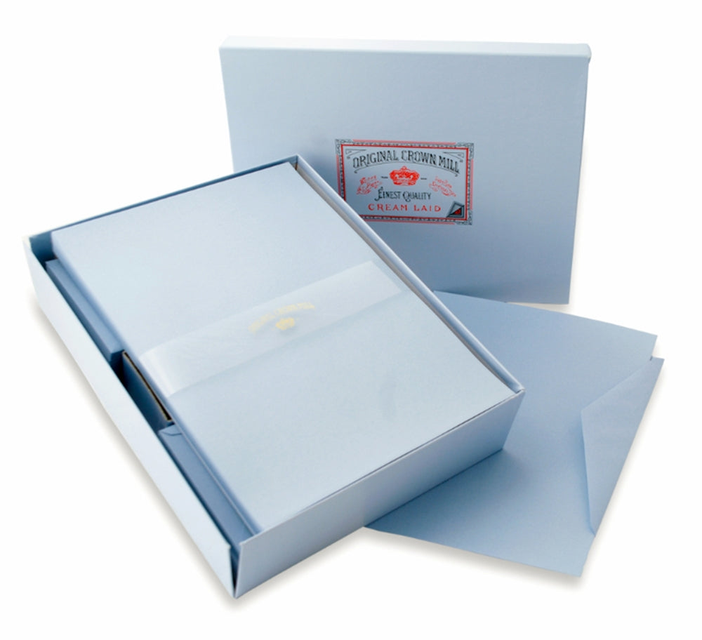 Classic Laid Note Card Presentation Boxes A4 | Original Crown Mill