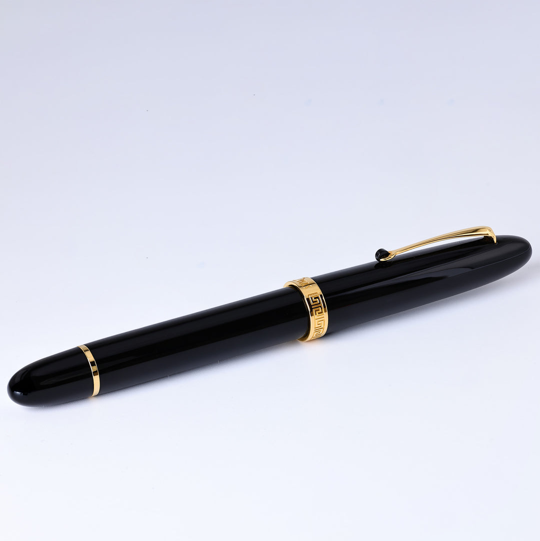 Omas Ogiva Black With Gold Trim Fountain Pen