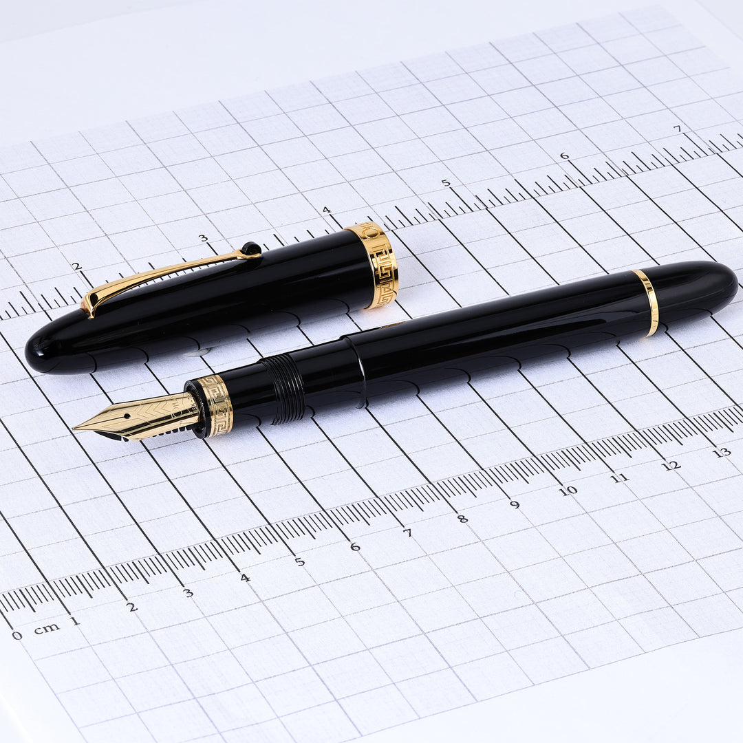 Omas Ogiva Black With Gold Trim Fountain Pen