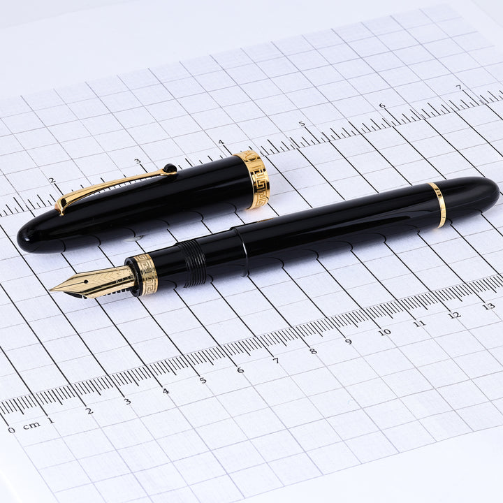 Omas Ogiva Black With Gold Trim Fountain Pen