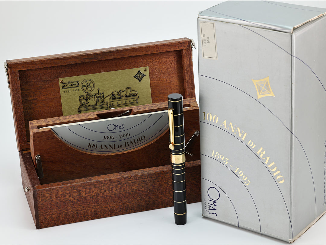 OMAS MARCONI 100 ANNIVERSARY OF THE RADIO Fountain Pen - Charcoal