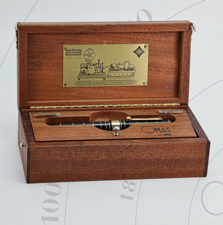 OMAS MARCONI 100 ANNIVERSARY OF THE RADIO Fountain Pen - Charcoal
