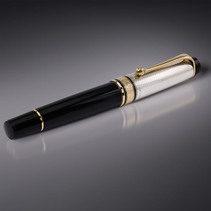 Aurora Optima Silver Cap Fountain Pen