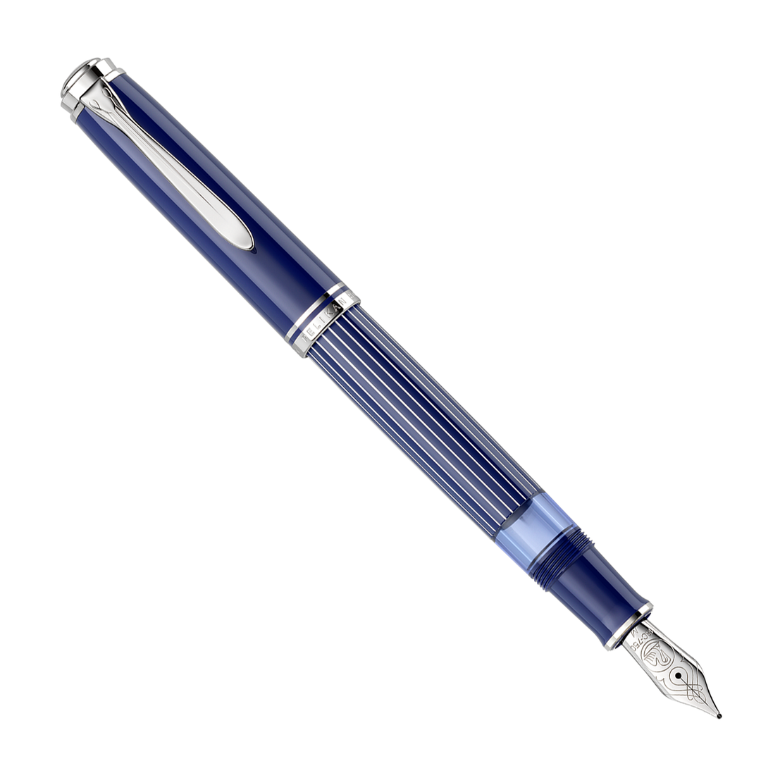 Pelikan M815 Metal Striped Blue - Fountain Pen