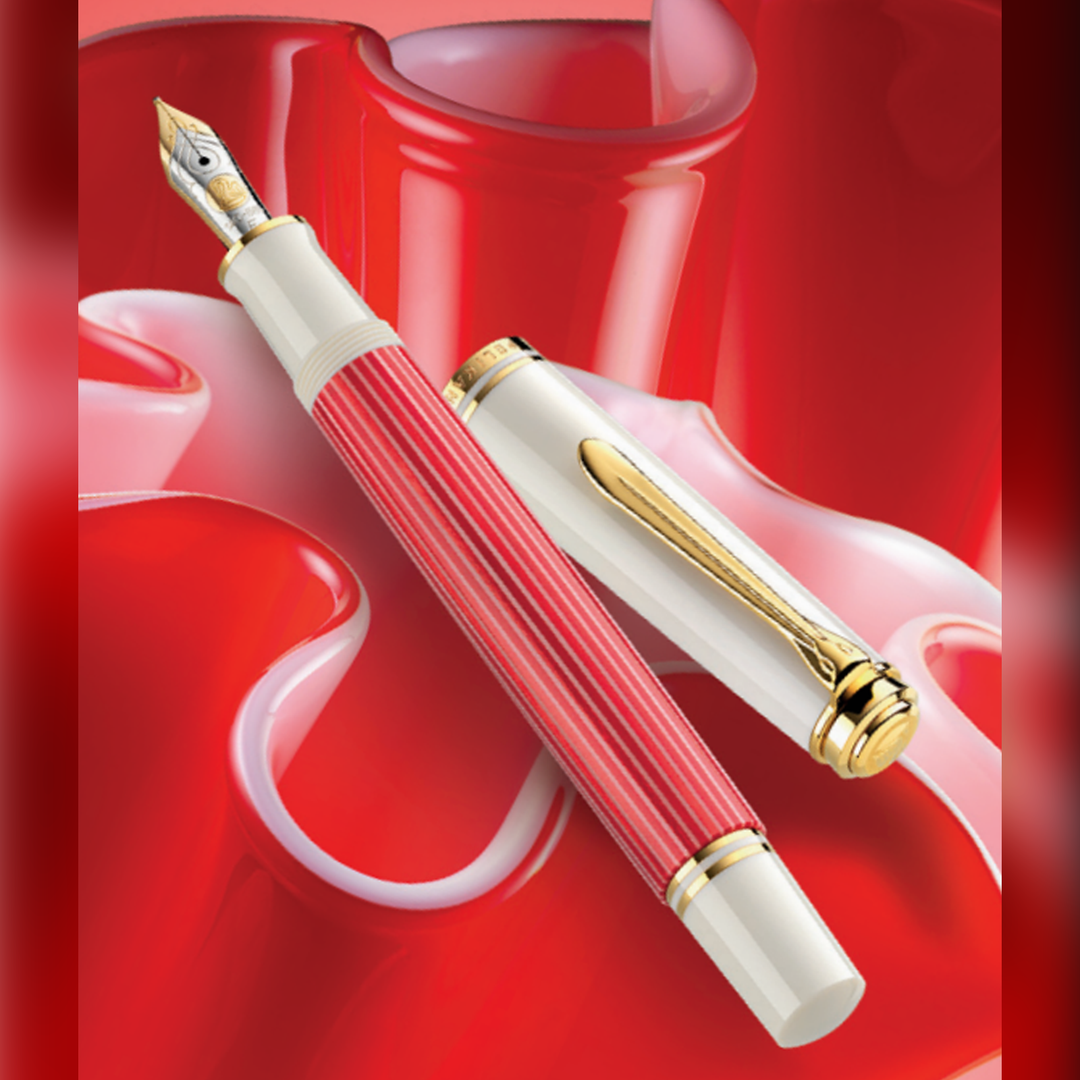 Pelikan M600 Fountain Pen - Red-White Special Edition