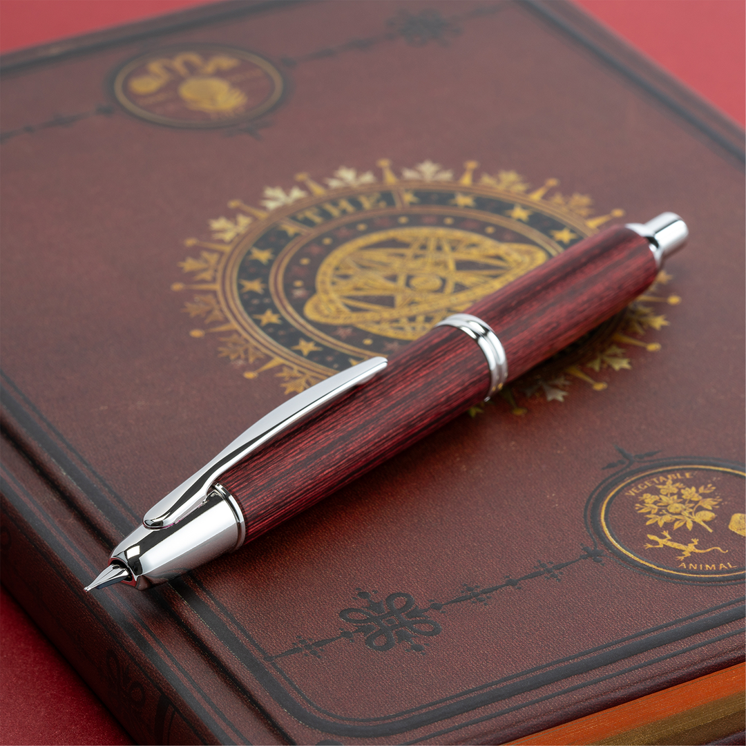 Pilot Vanishing Point Red Birchwood - Fountain Pen