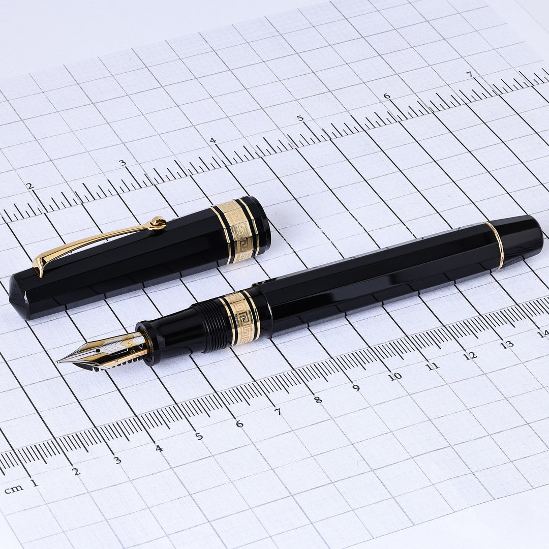 Omas Paragon Black W/Gold Trim Fountain Pen