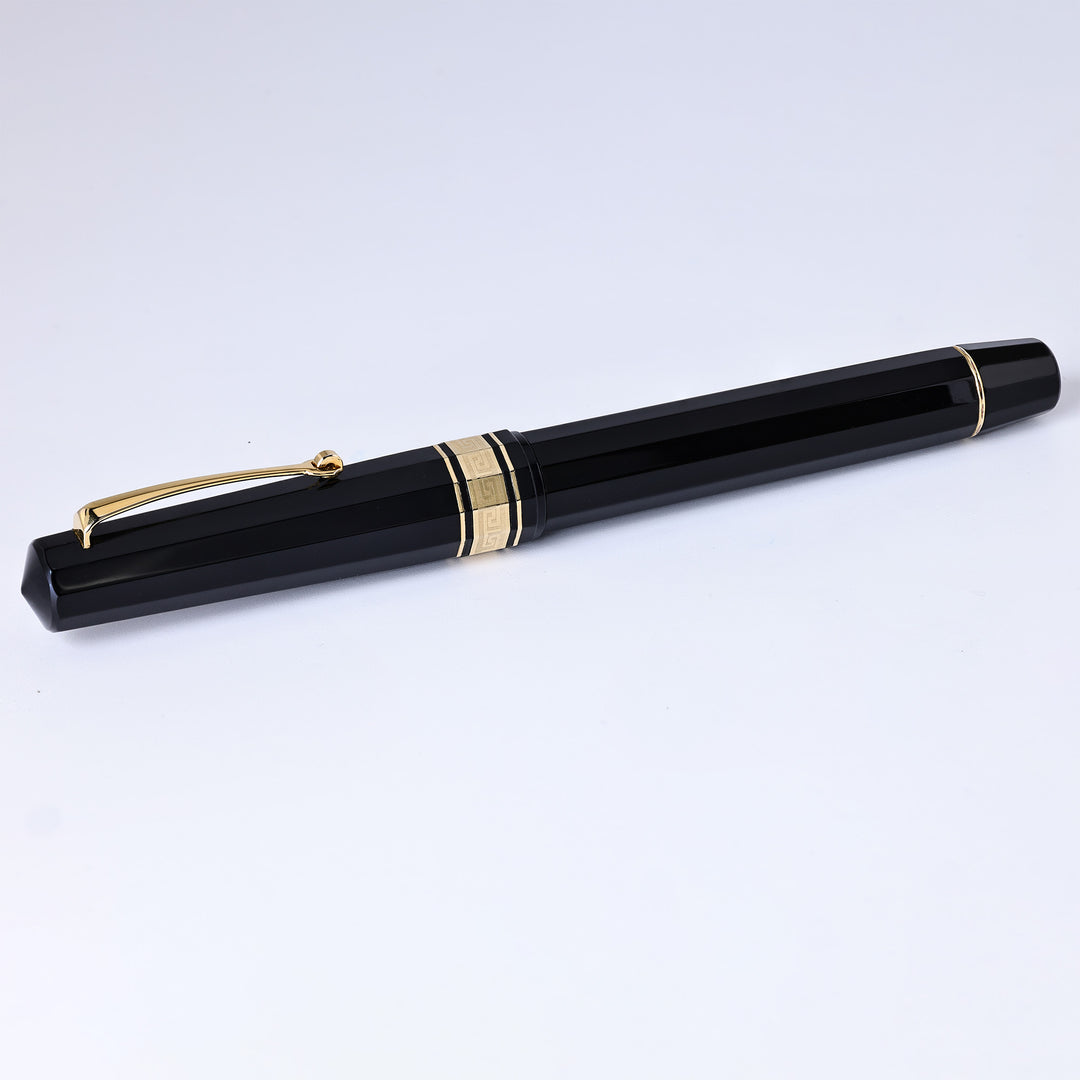 Omas Paragon Black W/Gold Trim Fountain Pen