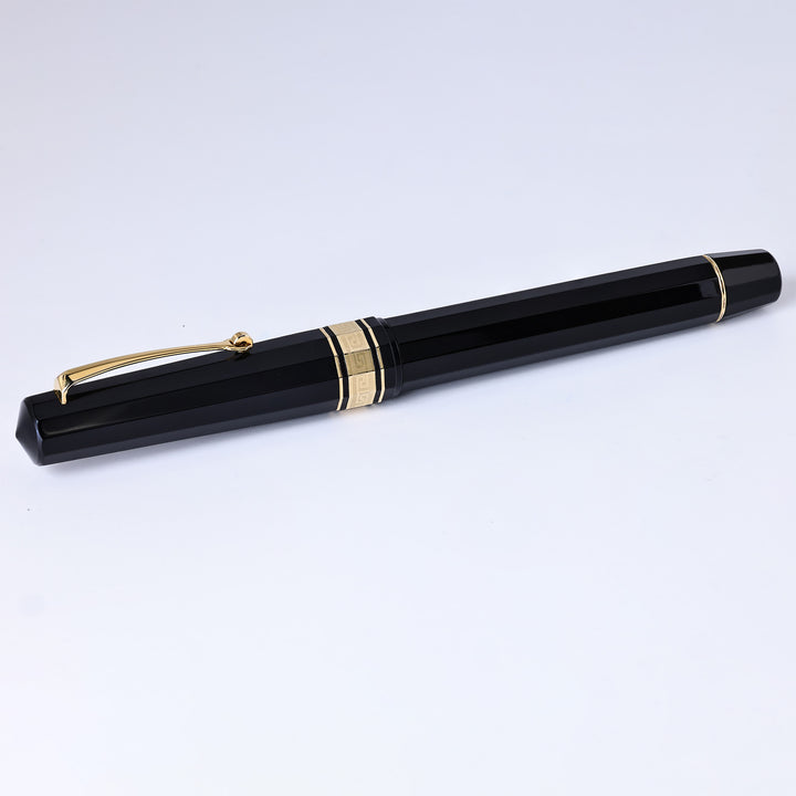 Omas Paragon Black W/Gold Trim Fountain Pen