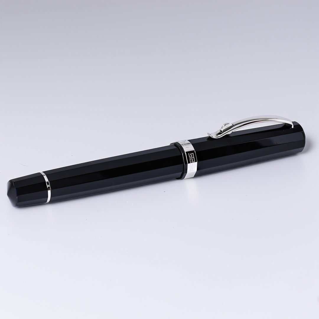 Omas Paragon Fashion Pen Black With Silver Trim