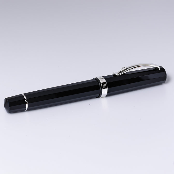 Omas Paragon Fashion Pen Black With Silver Trim