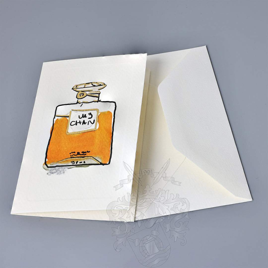 Perfume Fold Notecards 3.33" x 5.12" (12ct.) | Rossi 1931 Italian Stationery