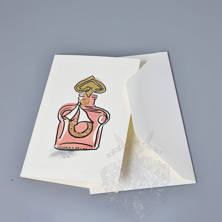 Perfume Fold Notecards 3.33" x 5.12" (12ct.) | Rossi 1931 Italian Stationery
