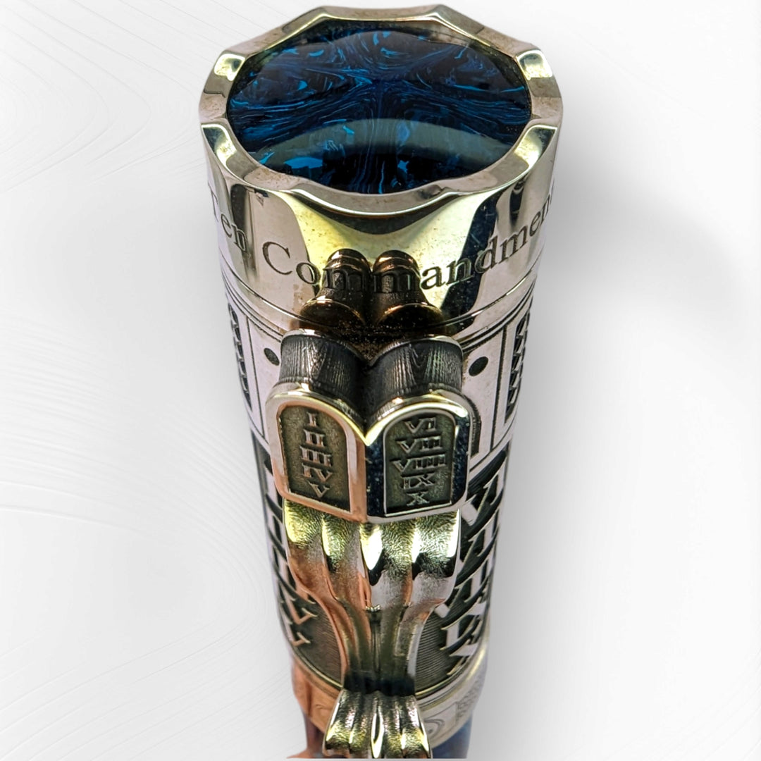 Montegrappa Ten Commandments Blue / Sterling Silver - Rollerball